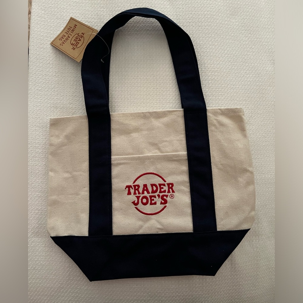 Trader Joe’s mini tote in Blue